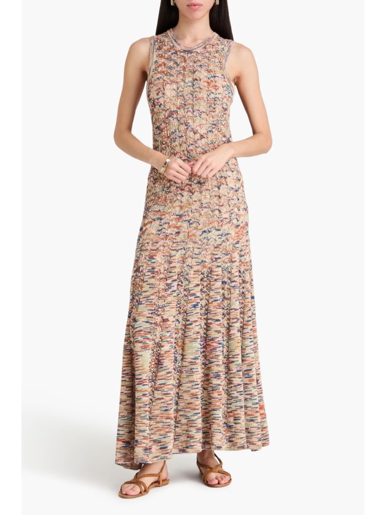 Zimmermann Wylie Crochet Knit 2-Piece Tank & Maxi Skirt Set Size 1 (Us 6)
